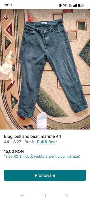 Blugi dama pull and bear mărime 44