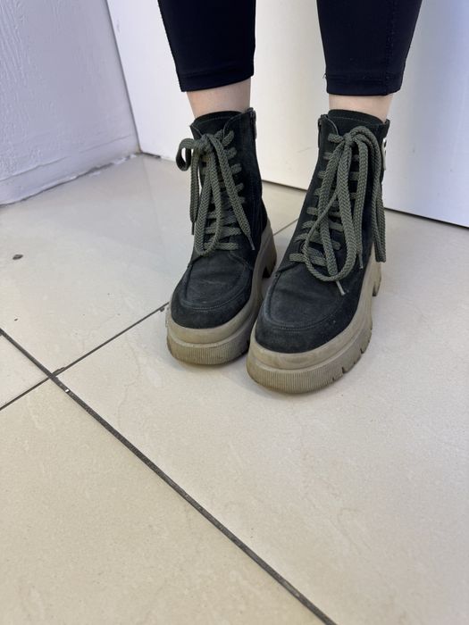 Деми ботинки натуральная замша