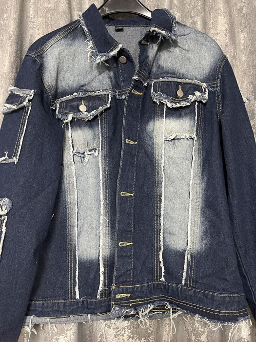 Set denim statement (jachetă + pantaloni)