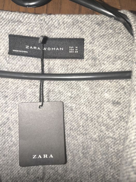 Леко палтенце Zara handmade 50% вълна