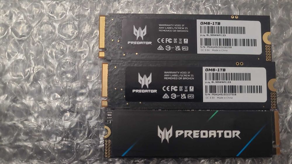 SSD Acer Predator Gm6 de 1TB M.2 PCIe 4.0, viteza citire 7200MB/s