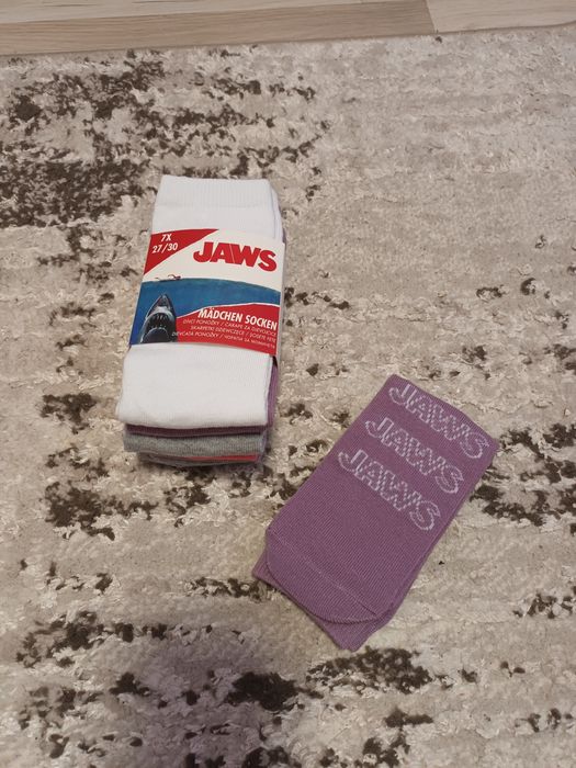 Детски чорапи за момиче.Размер 27-30.Нови.7 броя.Цена-4 евро.