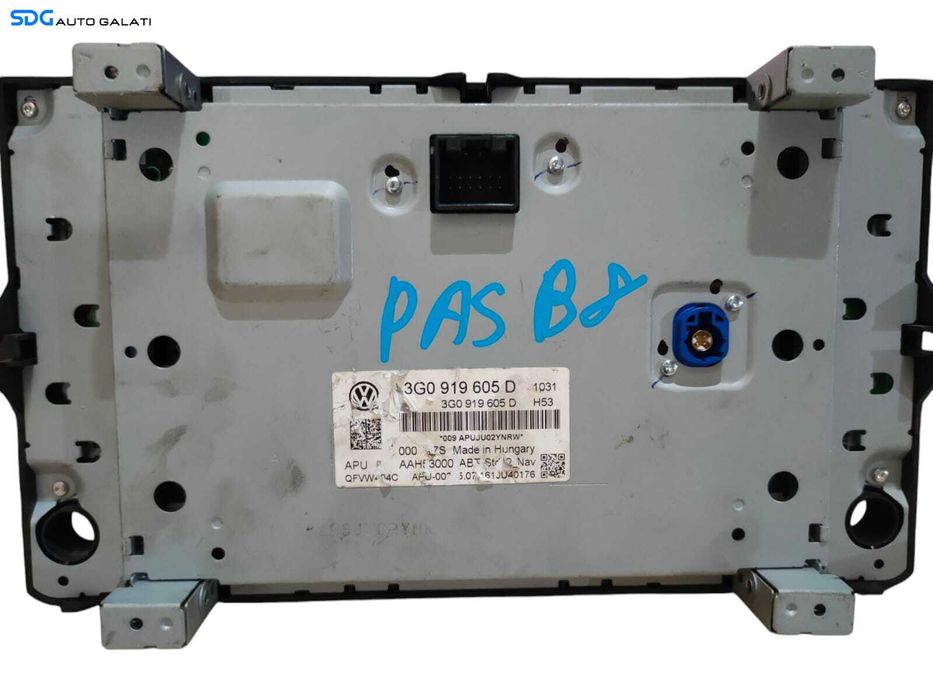 Display Ecran Tactil Touchscreen Radio CD Player Navigatie GPS Volkswagen Tiguan 2016 - 2020 Cod 3G0919605D [LR0564]
