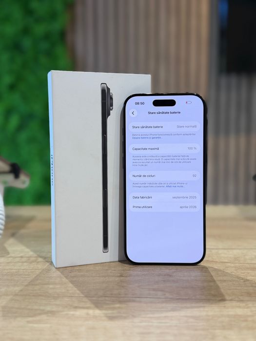 iPhone Air 256Gb Black/Baterie100%/Garantie 1 an @atsgsm.ro