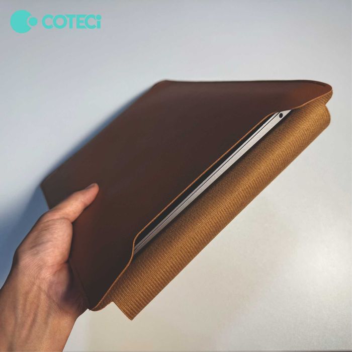 Coteci чехол-конверт для MacBook (премиум кожаный sleeve) 13/14/15/16