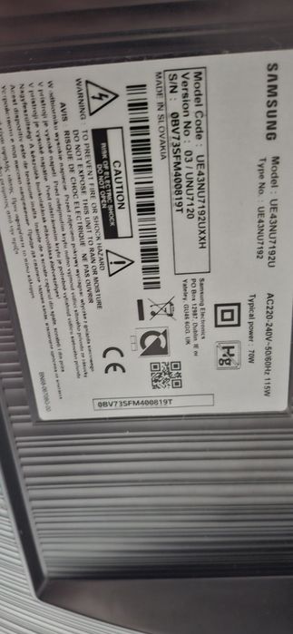 Samsung UE43NU7192U, diagonală 43”, Smart TV