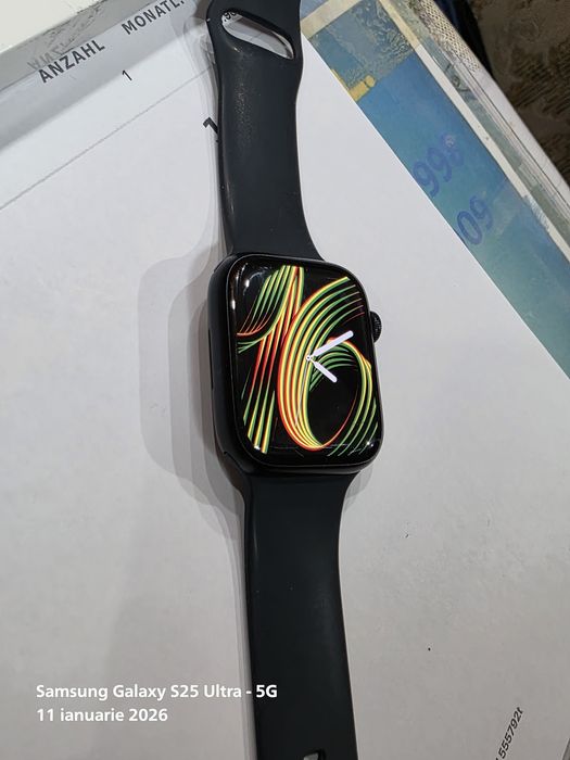 Apple Watch Seria 9 -45mm Midnight Impecabil / Garantie