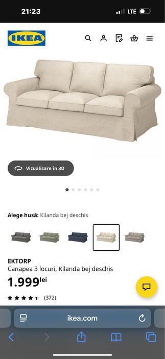 Canapea 3 locuri Ikea