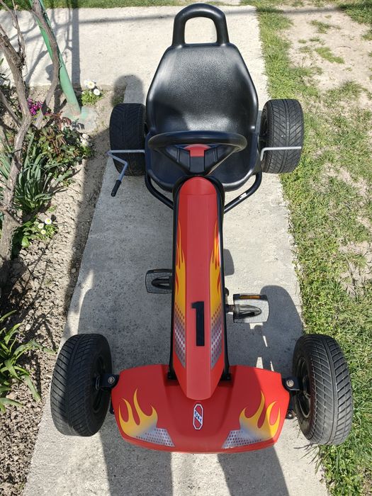 Cart/Kart cu pedale PUKY F1 pt. copii 6 la 12 ani negru