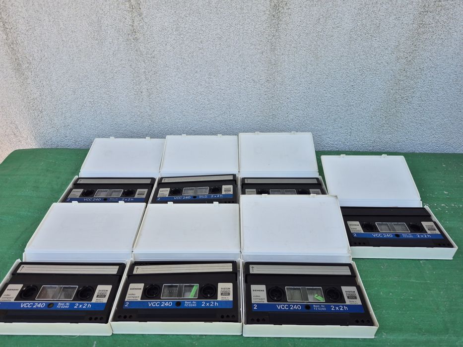 Vând 15 casete video 2000 VCC originale Grundig,Siemens,120,240,360min