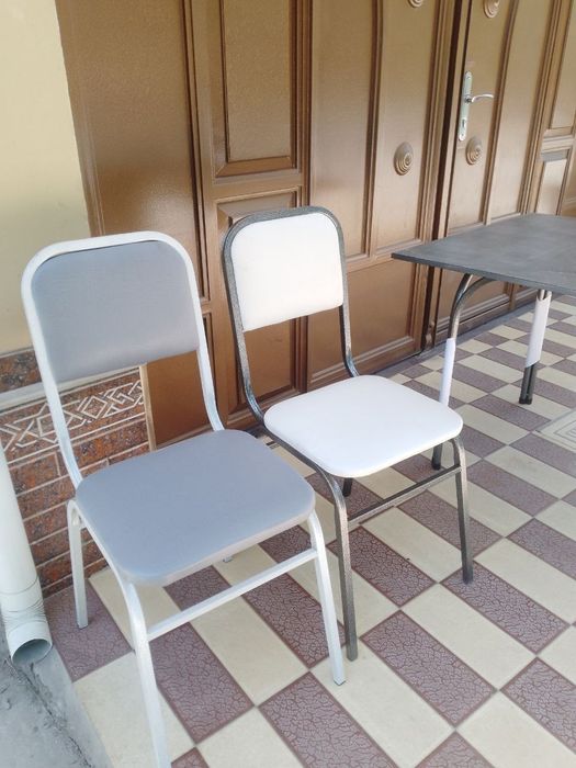 Oshxona. To'y xona va turli xil joylar uchun temir stol stullar