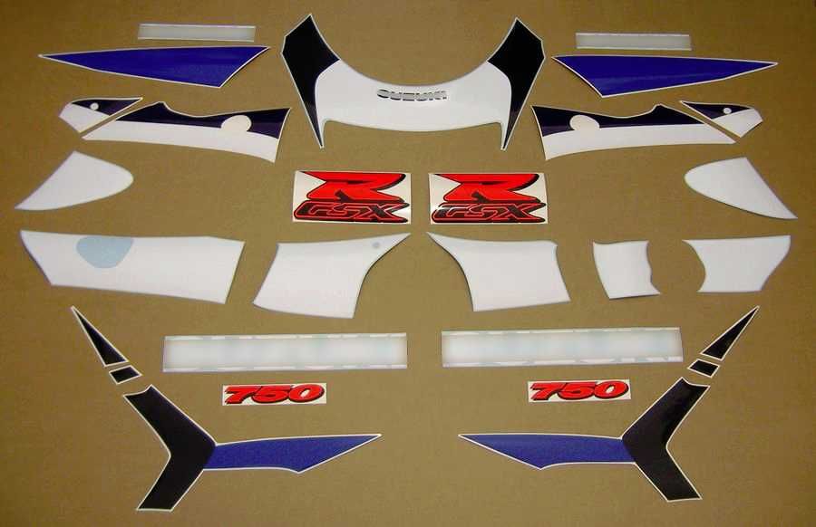 Стикери Сузуки GSXR 750 Srad 1996г.-1999г. Suzuki срад 1998 лепенки