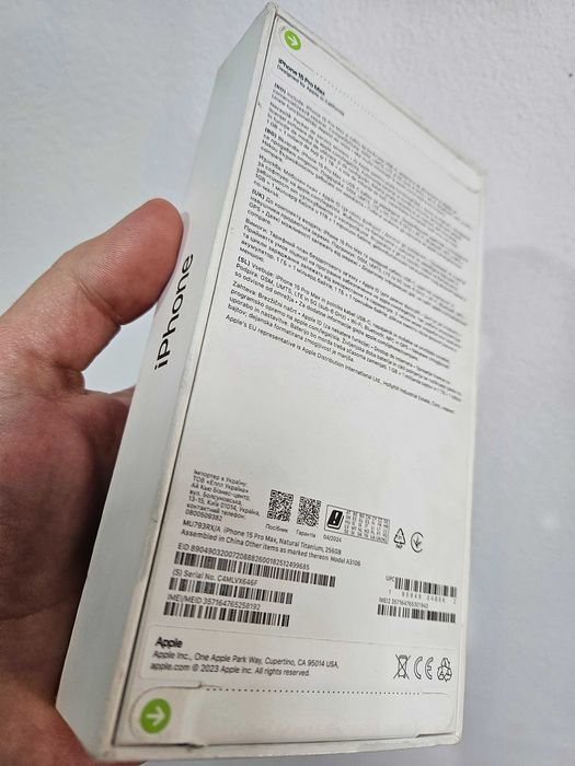IPhone 15 Pro Max, 256 Gb, neverlock, sigilat la cutie.