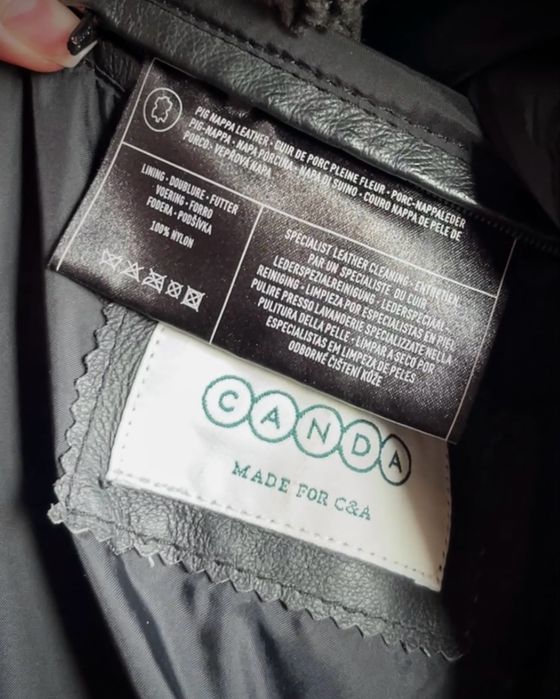 Винтажная кожаная куртка CANDA