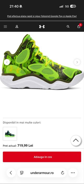 adidasi under armour curry spawn flotro