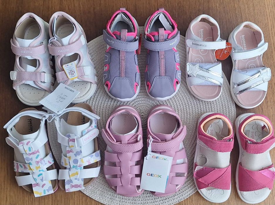 Сандали - чисто нови - Biomecanics, Geox, Superfit - н. 25