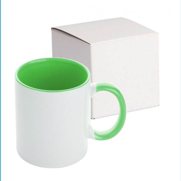 Чаши за Сублимация-Цветна вътрешност и дръжка!