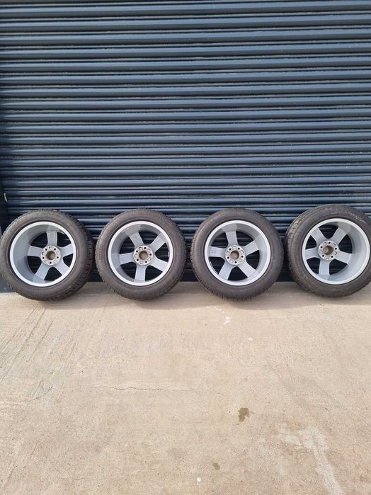 Оригинални Ауди джанти 17 5х112  с зимни гуми  225 55 17