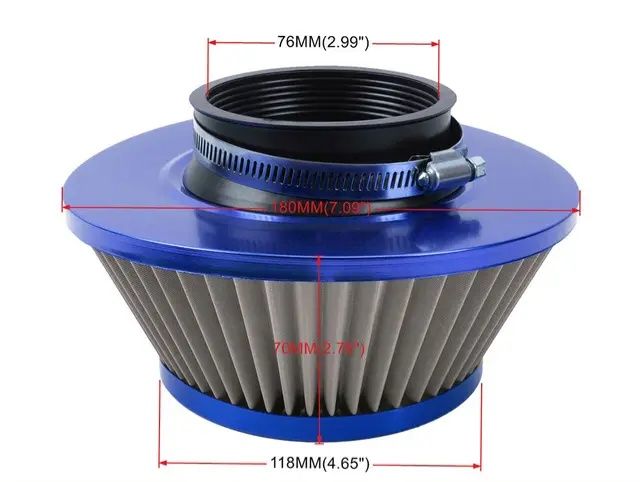 Спортен въздушен филтър 76мм