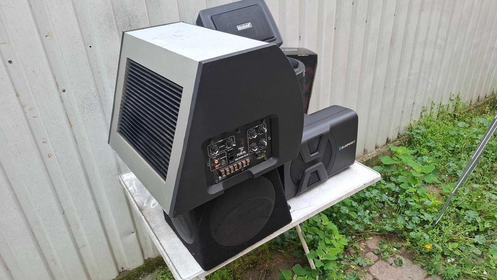 statie amplificator auto 1000w subwoofer filtru hilo condensator cablu