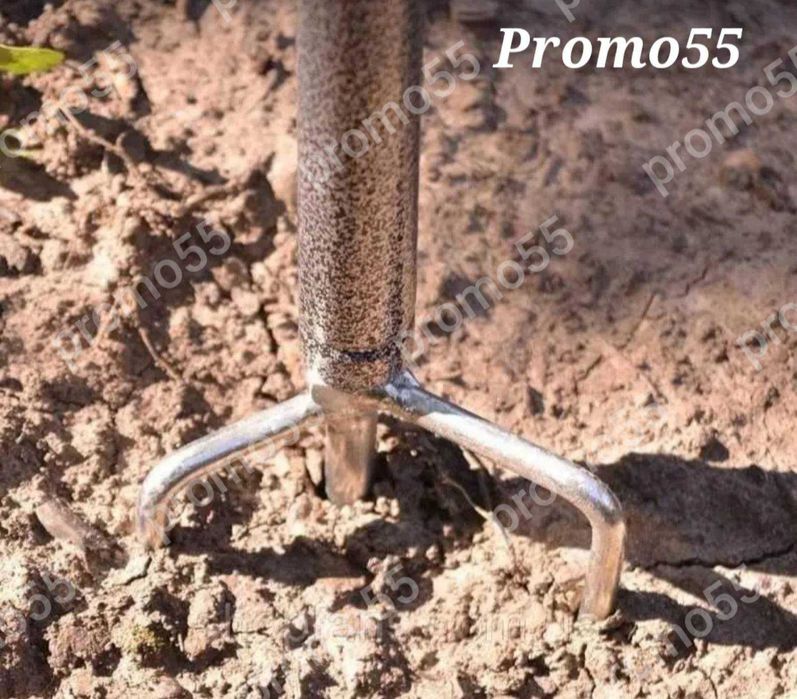 Плажен чадър с чупещо рамо, УВ защита, калъф и тризъбец 150см.