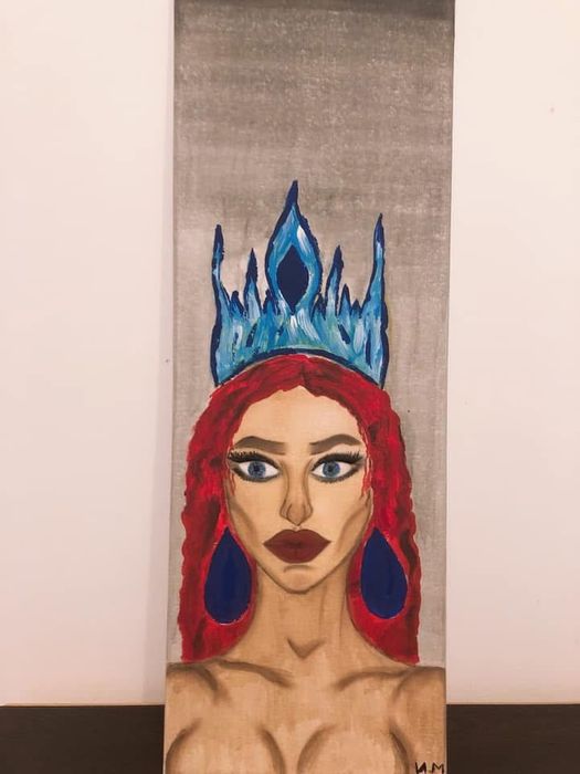 Ръчно рисувана картина на платно