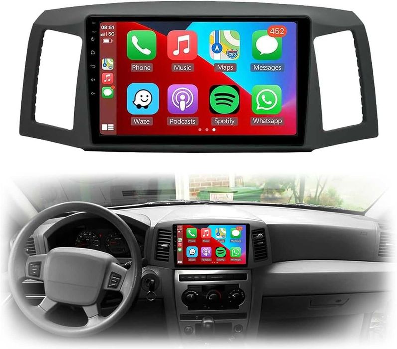 Мултимедия Двоен дин за Jeep Grand Cherokee 04 - 07 навигация Android