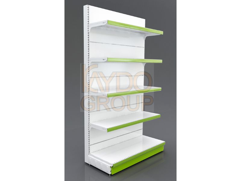 Нови, налични Стелажи за магазин, стенен и островен, метален регал