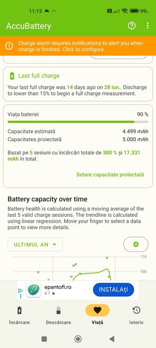 Xiaomi 11 ultra baterie noua