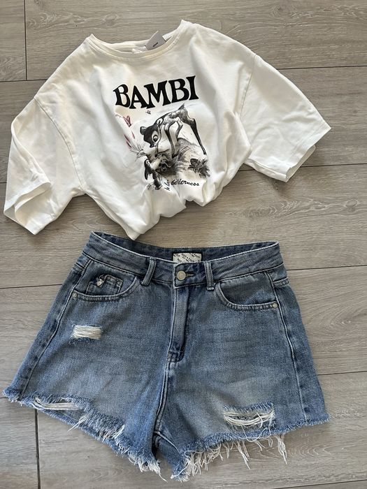 Къси дънкови панталонки Free Line zara