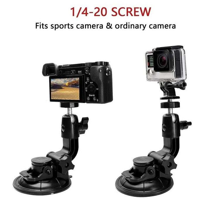 Ventuza auto masina motocicleta pt camera actiune Gopro Hero Insta360