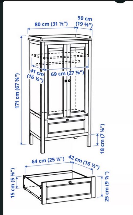 Set comoda (masa de infasat) + dulap haine