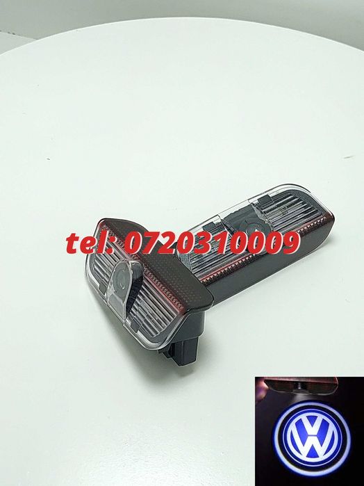 Set Proiectoare Portiere Led Logo Holograma Vw