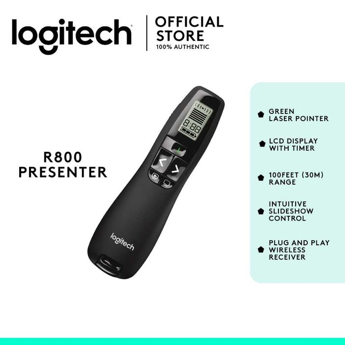 Пульт для презентаций с зелёным лазерем и LCD-дисплеем. Есть доставка