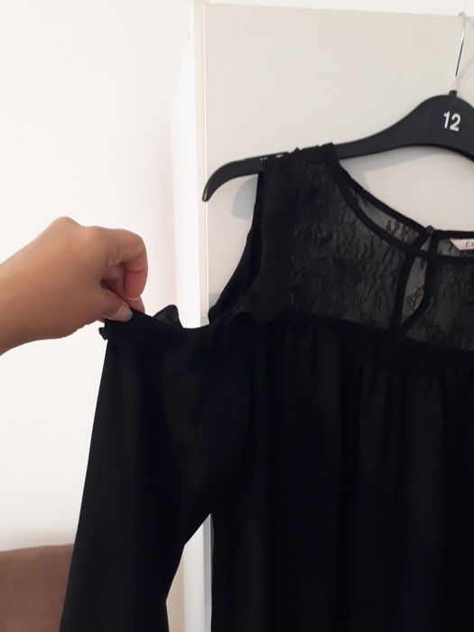 Bluză neagră elegantă