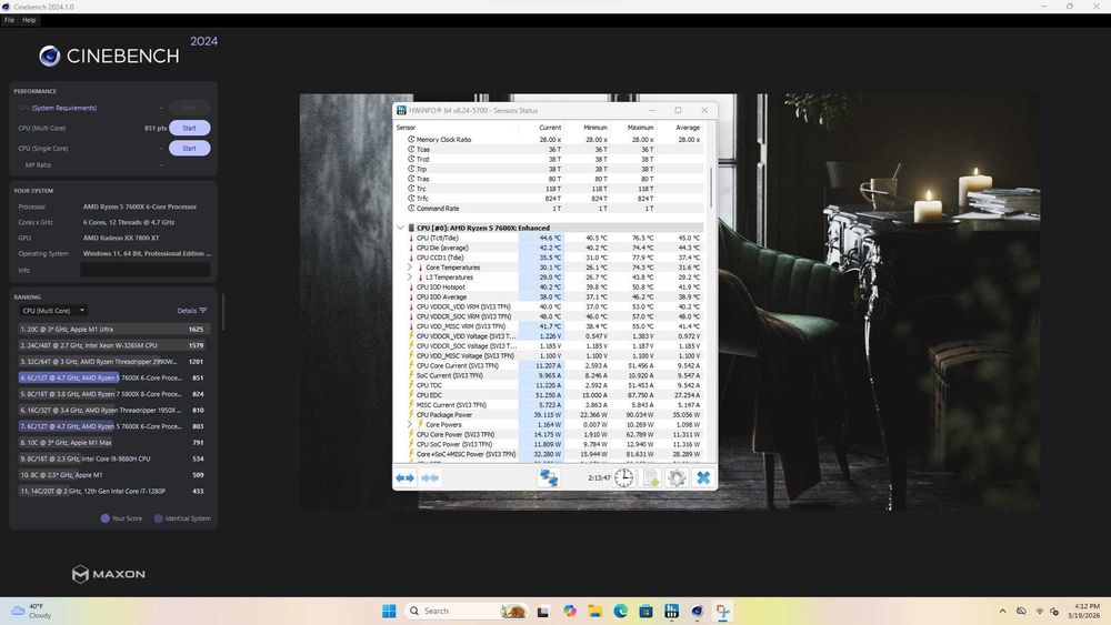 PC Gaming Ryzen 5 7600X RX 7800 XT 32GB DDR5