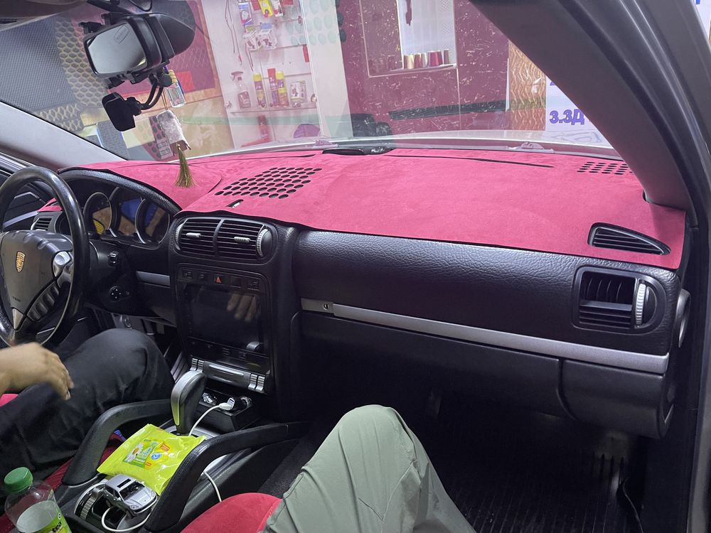 Накидка на панель из алькантары: 6 500 тг. - Аксессуары для салона авто ...