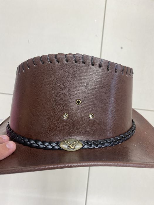 Кожена каубойска шапка