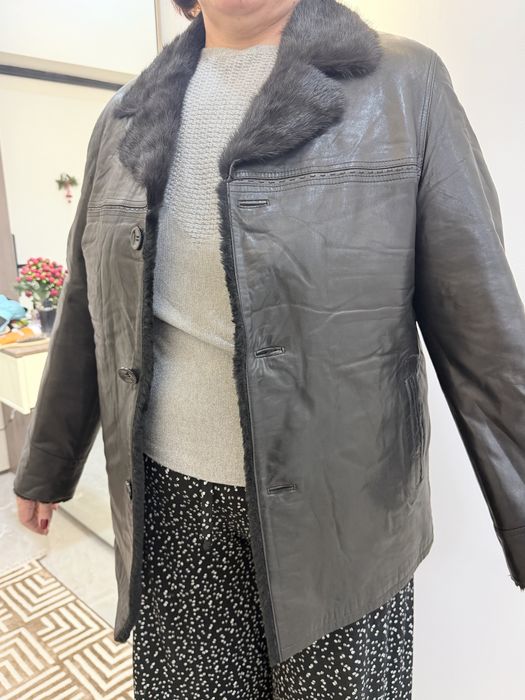 Кожаная дубленка мужская