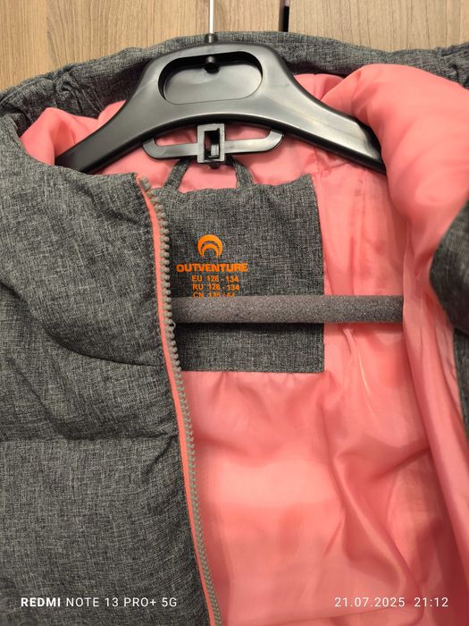 Зимний Пуховик детский для девочек