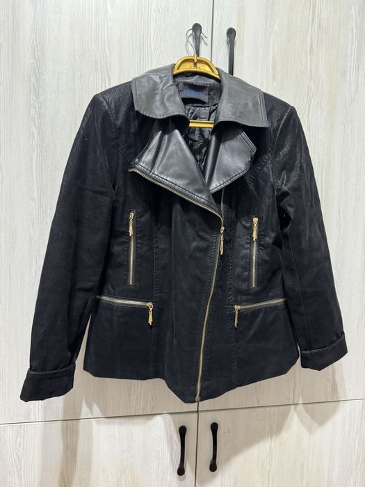 Касуха замш с накладным воротником