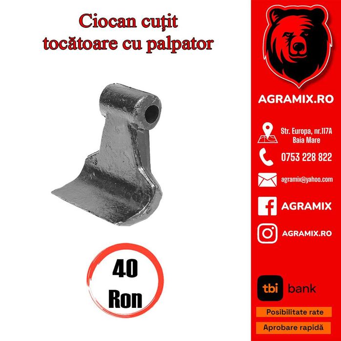 Cutit nou pentru despicatoare 37 T-22 T si ciocan tocatoare  Agramix