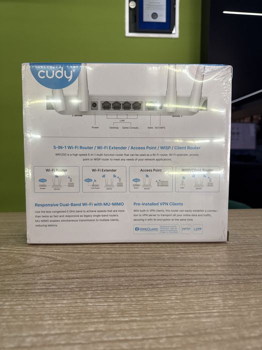 Cudy AC 1200 Dual Band wifi Router model WR1200