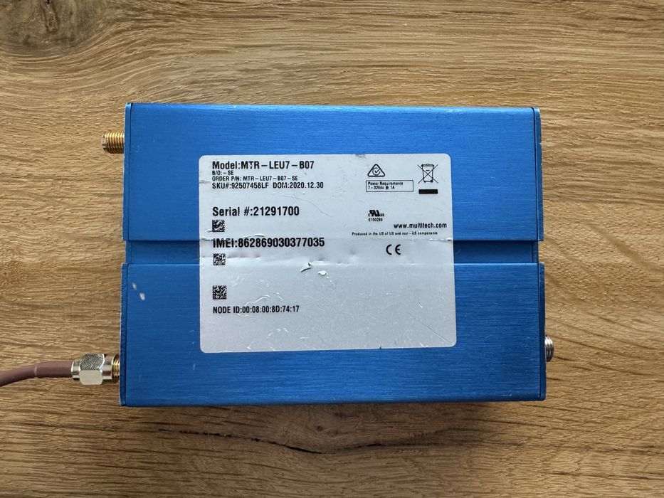 Multitech Multiconnect rCell MTR LEU7 B07 Router 4G LTE