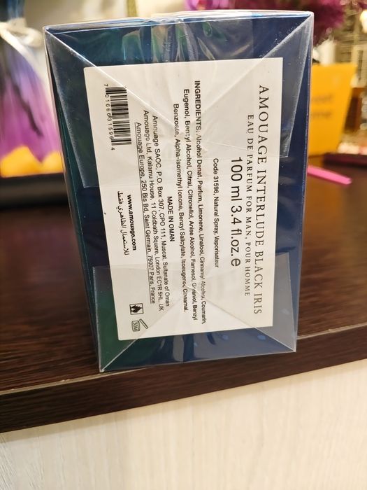 Мужской парфюм Amouage Interlude black iris