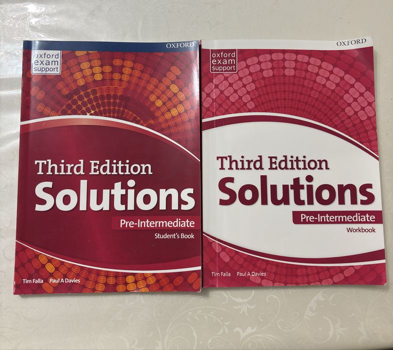 Оригинал Книги Solutions pre inter учебник английского