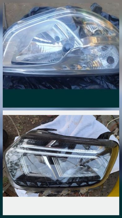 Faruri duster stanga dreapta facelift origine gri si alb   Y  lodgy,doker,ford logan corsa D