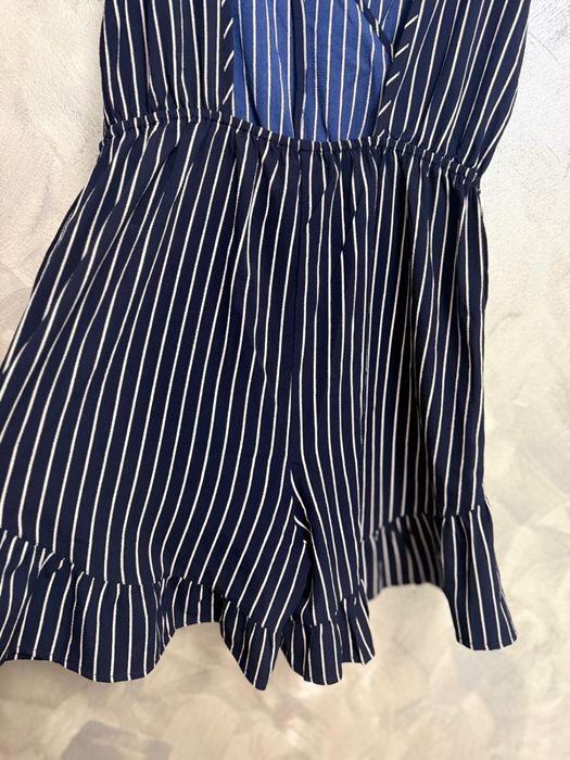 Salopetă scurtă Rut & Circle Fatima Stripe S nouă cu etichetă bleumarin dungi