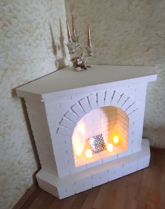 Фальш камин угловой