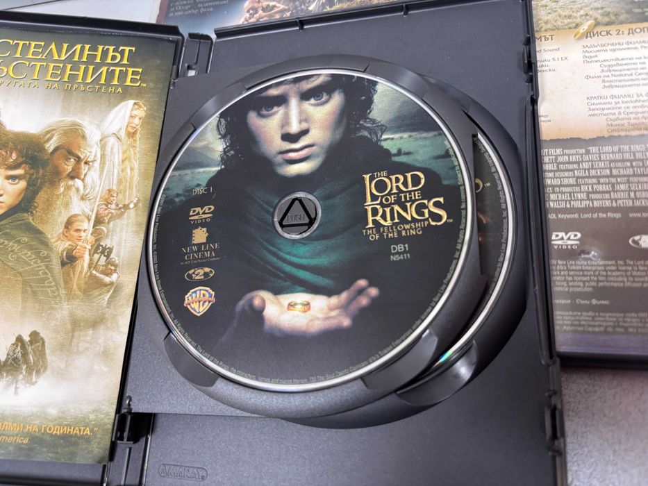 DVD дискове трилогията „Властелинът на пръстените“ /6 броя за 18,00 €/